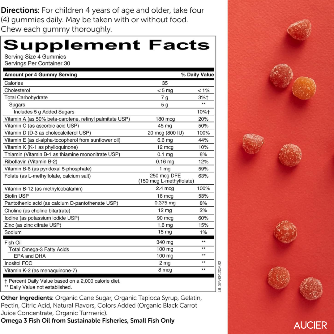 Aucier™ Kids Multi & Omega-3 Gummies