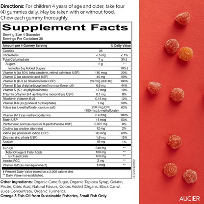 Aucier™ Kids Multi & Omega-3 Gummies